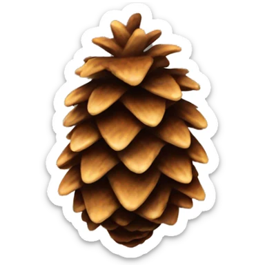 Pine cone sticker
