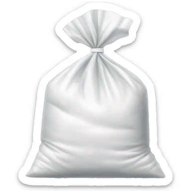 plastic bag with flour in it sticker