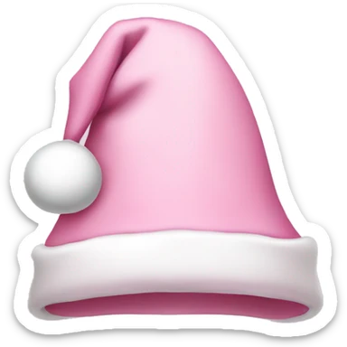 Light pink Santa hat sticker