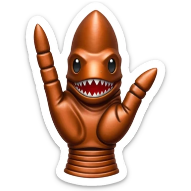 Freddy Krueger shark finger glove sticker