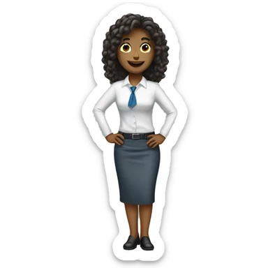 Clean girl office job  sticker