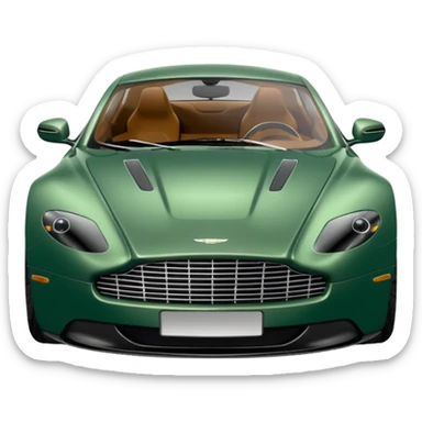 green aston martin doors open sticker