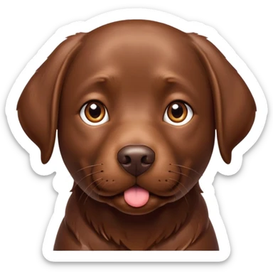chocolate labrador sticker