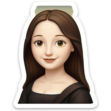 mona lisa picture sticker