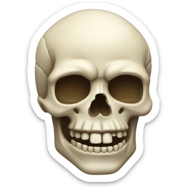 skull no jaw sticker