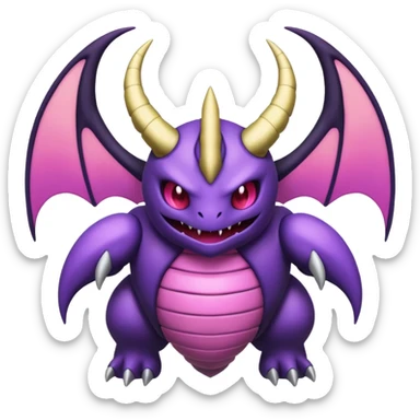 Pokemon legendary purple and pink Giratina sticker