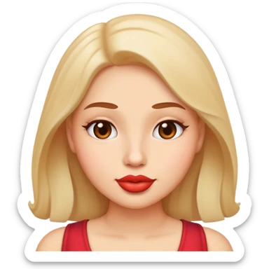 words chat lips  sticker