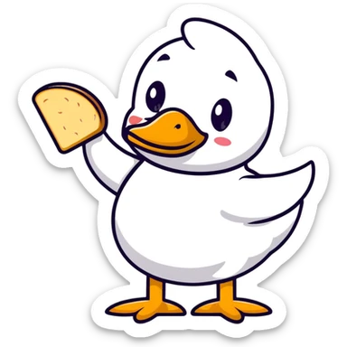 duck serving fresh gluten bread sticker