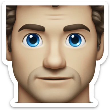 Henry cavill with blue eyes sticker