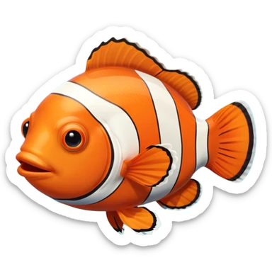 Clown fish in the aquarium sticker