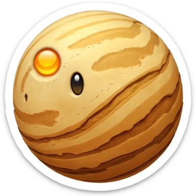 dune planet sphere sticker