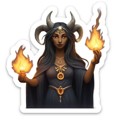Hecate goddess sticker