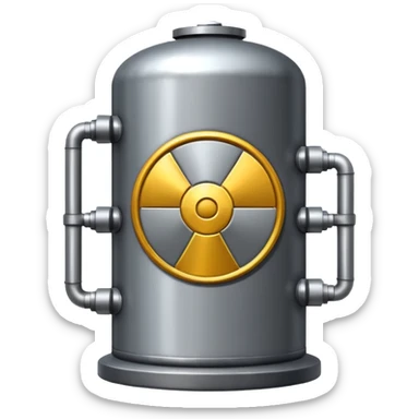create a very realistic nuclear reactor sticker
