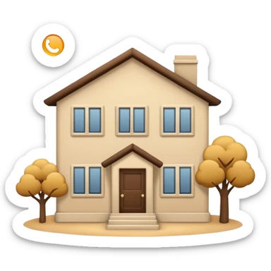 Beige house clean aesthetic  sticker