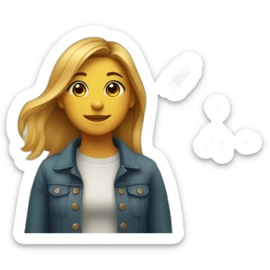 I am a girl near the windmill sticker