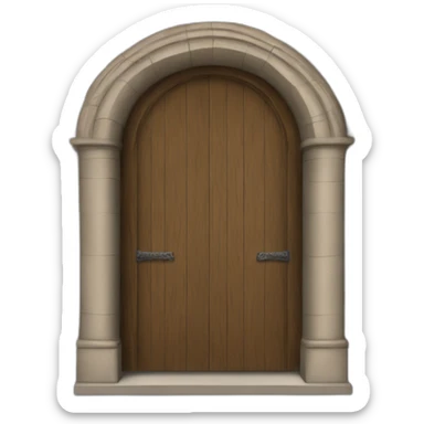 Tudor opening two doors sticker