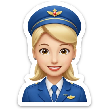 Air hostess sticker