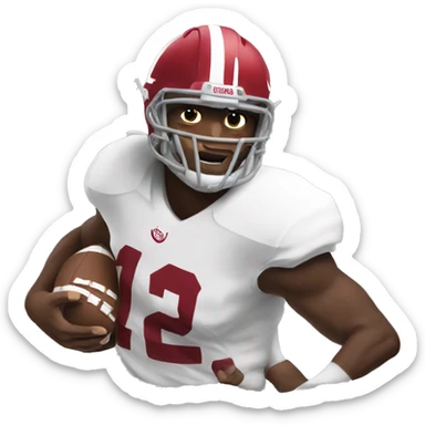 alabama football player sticker