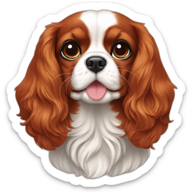 Ruby Cavalier King Charles Spaniel sticker