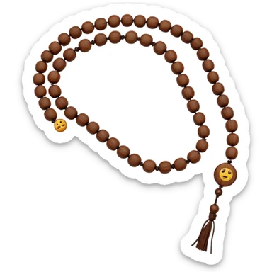  prayer beads of monk without monk sticker