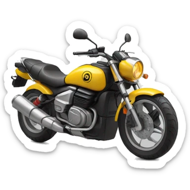 moto qui fait une roue arrière  sticker