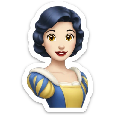 Blanche neige sticker