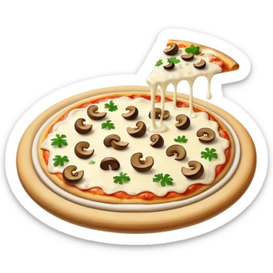 Pizza White sauce sticker