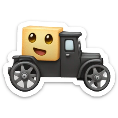 Un patín con cuatro ruedas y las ruedas están envueltas de truenos y llamas  sticker