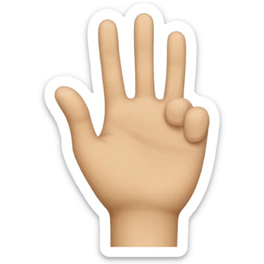 finger tap on iphone sticker