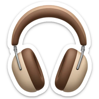 brown beige airpods max sticker