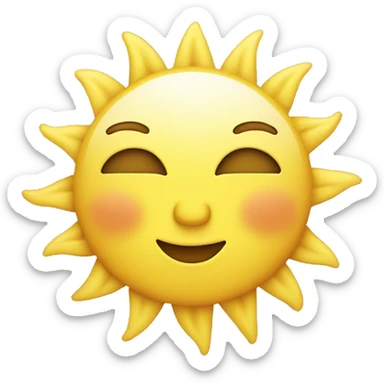 Sunshine sticker