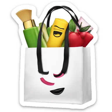 sephora shopping bag sticker