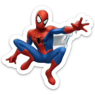 Spider man un pouce en l'air sticker