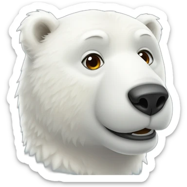 cute polar bear sticker