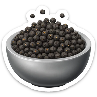 bowl of coarse black pepper sticker