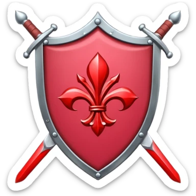 brasão sangrando medieval rosa de sangue vermelha sticker