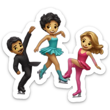 patinage artistique sticker