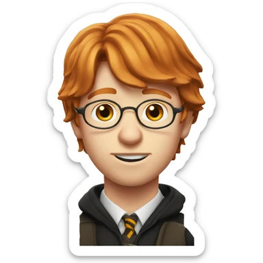 ron weasley studing sticker