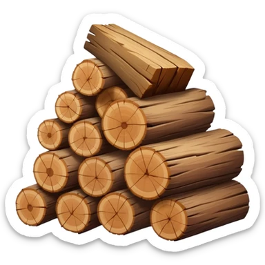 Wood sticker