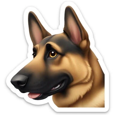 German shepherd dog sticker