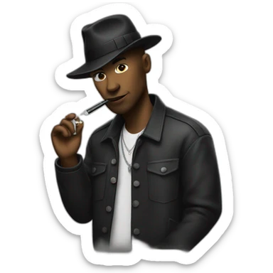 gangster with vape sticker