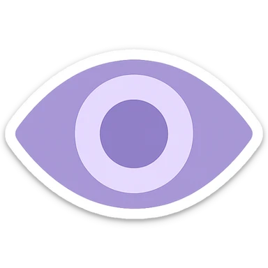 A dull purple eyes sticker