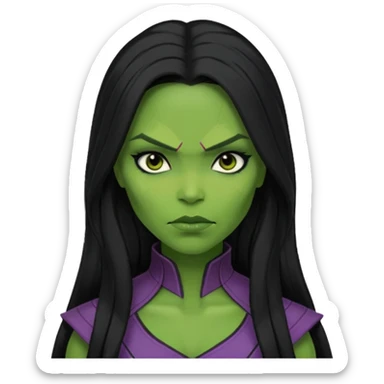 Gamora marvel character face only

 sticker