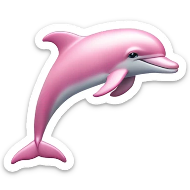 Pastel-pink-colors-dolphin sticker