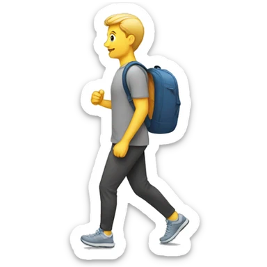 Walking exercise sticker