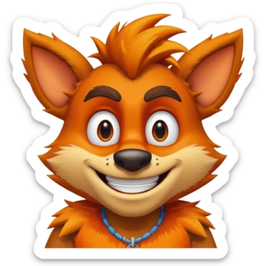 friendly crash bandicoot sticker