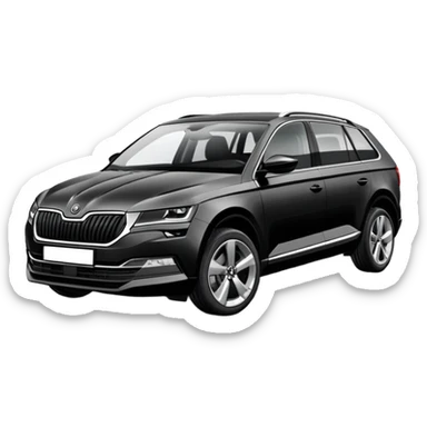 Cartrip with new black skoda enyaq sticker