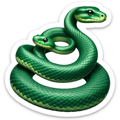 Hogwarts Slytherin snake sticker
