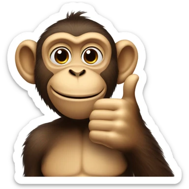 Monkey Thumbs Up sticker