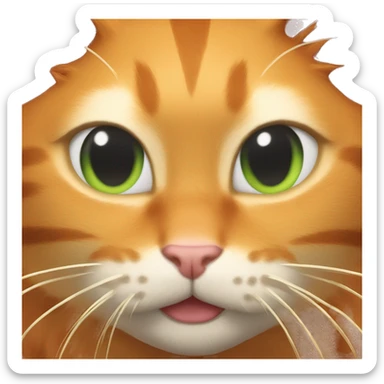 Super saiyan orange cat sticker